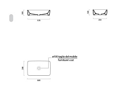 GSI Накладная раковина Sand 908311 60 см – фотография-5