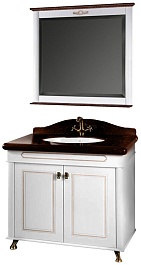 Водолей Мебель для ванной "Анжелика 90" F-2 коричневая – фотография-1