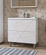 Vigo Тумба с раковиной Geometry 2-700 белая – фотография-13