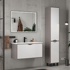 Equil Зеркало Smile 100 серый муар – фотография-6