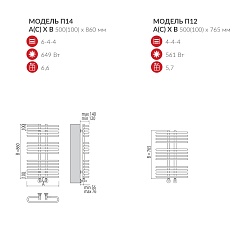 Terminus Полотенцесушитель водяной Сахара П12 – фотография-2