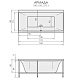 Aquatika Акриловая ванна H2O Армада Basic 180x90 cм – картинка-6