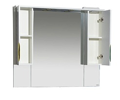 Misty Мебель для ванной Престиж 105 белая/серебряная патина – фотография-11