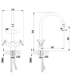 Lemark Смеситель "plus Spirit LM1905C" для кухонной мойки – фотография-2