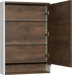 Акватон Зеркальный шкаф Капри 60 таксония темная – фотография-2