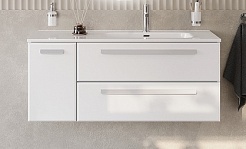 BelBagno Мебель для ванной Eco Cer-N 120-1 R bianco lucido CZR-8095-120-R ручки сатин – фотография-3