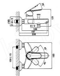 D&K Смеситель "Augsburg Bayern DA1123201" для ванны – фотография-2