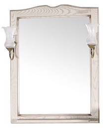 ASB-Woodline Мебель для ванной Верона 65 бежевая патина, массив ясеня – фотография-3