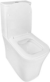 Azario Унитаз-компакт Anteo Square AZ-1218A безободковый с бачком с сиденьем микролифт белый – фотография-7