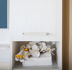 Бриклаер Пенал для ванной Карибы 34 светлая лиственница – фотография-4