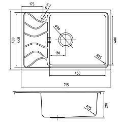 Iddis Мойка из нержавеющей стали Reeva REE71SRi77 шелк – фотография-2