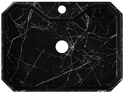 Teymi Раковина накладная Netta 50 T51203 черный мрамор – фотография-2