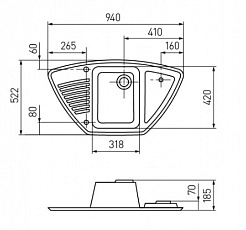 Акватон Мойка ЛОРИЯ графит – фотография-3