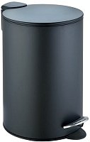 WeltWasser Ведро для мусора WW Betta BL 12L черное матовое
