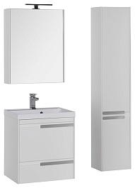 Aquanet Пенал для ванной "Тиволи" белый – фотография-2