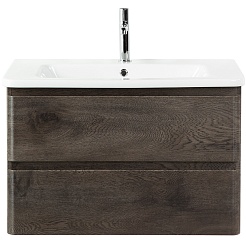 BelBagno Тумба с раковиной Albano-Cer 80 подвесная Rovere Nature Grigio – фотография-1