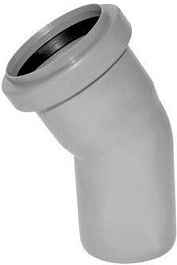 Хемкор Отвод ПВХ 3,2 Ду 50х30° с кольцом (416814) – фотография-1