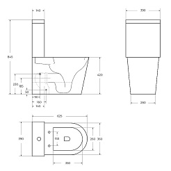 BelBagno Унитаз безободковый Flay-Tor BB2149CP-TOR смыв TORNADO – фотография-10