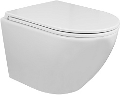 Azario Унитаз подвесной Grado AZ-0046N безободковый белый – фотография-1