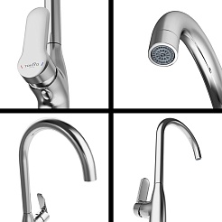 Tokito Смеситель для кухни KANDA хром TOK-KAN-1013 – фотография-6