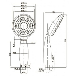 Lemark Лейка для душа LM8001C – фотография-2