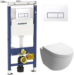 Am.Pm Комплект: инсталляция Duofix Платтенбау 4 в 1 + унитаз Awe с микролифтом – фотография-1