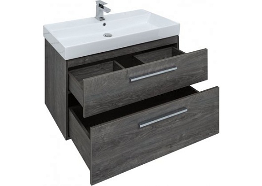 Aquanet Тумба с раковиной Nova 90 дуб рошелье – картинка-11