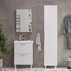 Volna Тумба с раковиной Twing 60.2Y белая – фотография-9