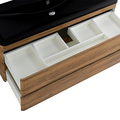 BelBagno Тумба с раковиной Albano 120 подвесная Rovere Rustico с раковиной BB1200/455-LV-ART-ALR-NERO – фотография-5