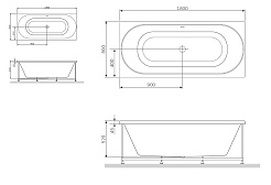 Am.Pm Акриловая ванна Bliss L 180х80 ARB – фотография-2