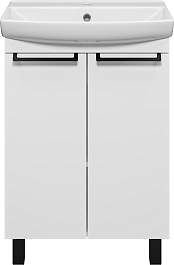 Misty Тумба с раковиной Клермонт 60 белая – фотография-1