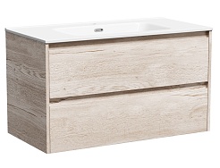 Sancos Мебель для ванной Libra 90 дуб галифакс натуральный – фотография-6