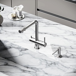 Sancos Смеситель для кухни Foster брашированный никель SC4014BN – фотография-2