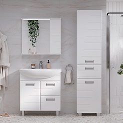 Volna Мебель для ванной Joli 70.1D.2Y R белая – фотография-2