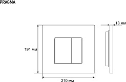 Grossman Клавиша смыва Pragma 800.T1.03.110.110 хром матовый – фотография-5