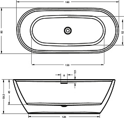 Riho Акриловая ванна Inspire FS 180x80 – фотография-3