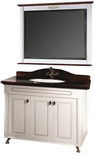 Водолей Мебель для ванной "Анжелика 120" F-2 коричневая – фото-1