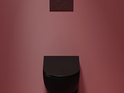 Ceramicanova Подвесной унитаз Modena Rimless CN6063MB чёрный матовый – фотография-9