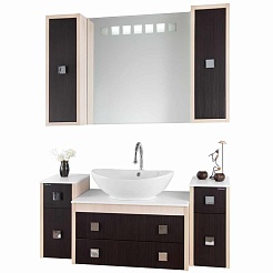 Водолей Тумба подвесная "Сильвия 25" R венге/дуб – фотография-3