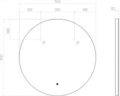 Vigo Зеркало Otti Classic 700 – фотография-6