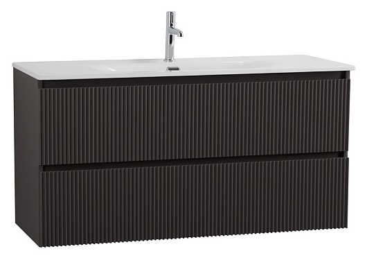 BelBagno Тумба с раковиной Uno 120 подвесная Темно-Серый матовый с раковиной BB-8099-120 – фото-1