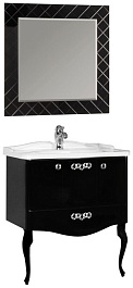 Акватон Мебель для ванной Венеция 90 черная – фотография-1