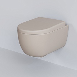 Ambassador Сиденье для унитаза Abner бежевое матовое – фотография-5