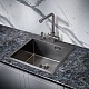 Milacio Мойка кухонная Denia 51 Steel вороненая сталь – фотография-10