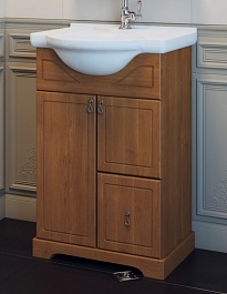 Opadiris Тумба с раковиной Карла 55 орех – фотография-1