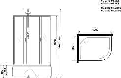 Niagara Душевая кабина Classic NG-2310-14LBKT – фотография-16