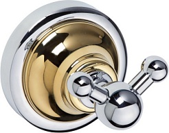 Bemeta Крючок двойной Retro gold and chrom 144206038 – фотография-1