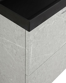 BelBagno Тумба с раковиной Vittoria 90 подвесная Toros Bianco с раковиной BB900/450-LV-ART-AST-NERO – фотография-5