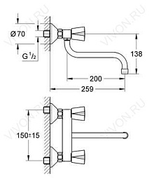 Grohe Смеситель "Costa 31187001" – фотография-2