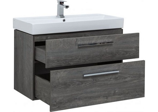 Aquanet Мебель для ванной Nova 90 дуб рошелье – фотография-8